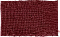 5Five - Badmat - Douchemat - 50x80cm - Verlours - Extra zacht - Bordeaux