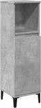vidaXL - Badkamerkast - 30x30x100 - cm - bewerkt - hout - betongrijs