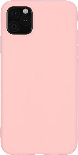 iMoshion Hoesje Geschikt voor iPhone 11 Pro Max Hoesje Siliconen - iMoshion Color Backcover - Roze