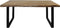 Eettafel SoHo - 175x90x77 - Naturel/zwart - Acaciahout/ijzer