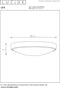 Lucide LEX - Plafonnière - Ø 33 cm - 2xE27 - Dimbaar - Wit