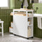 SoBuy BZR54-II-WN - Nisrek met 3 Laden en Afneembaar Dienblad - Wit - 23 x 82 x 65 cm