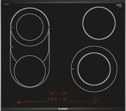 Bosch Serie 8 PKM675DP1D - Ingebouwd Keramisch kookplaat - 4 zones met Power Boost - Zwart/RVS