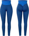 Dames Legging Scrunch Blauw S