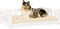 vidaXL - Hondenmand - 95,5x65,5x28 - cm - massief - grenenhout - wit