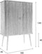 Zuiver Barbier Kast/ Opbergkast Hout Naturel