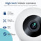 Gologi Beveiligingscamera Binnen - Smart Indoor Camera - 180° Draaibaar - Nightvision - Bewegingssensor - Blaf en Huil Detectie - Babyfoon - Huisdiercamera met App - Wit