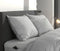 Zohome Kussensloop Lino - Kussenhoes van 40x80 cm - 1 stuk - 100% Katoen - Grijs