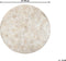 ZEYTIN - Patchwork vloerkleed - Beige - 140 cm - Koeienhuid leer