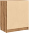 vidaXL - Schoenenkast - 59x35x70 - cm - bewerkt - hout - artisanaal - eikenkleurig