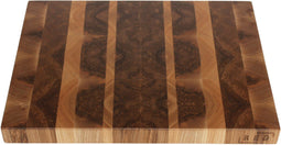 End-Grain Cutting Board - Symmetry Ash - 40 x 30 cm