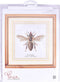 Thea Gouverneur - Borduurpakket met telpatroon - 3017 - Voorgesorteerde DMC Garens - Honingbij - Linnen - 20 cm x 21 cm - DIY Kit