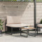 vidaXL - 2-delige - Tuin - Sofaset - Losse - Stoel - met - Taupe - Kussens