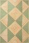 CALIS - Laagpolig vloerkleed - Beige/Groen - 160 x 230 cm - Jute