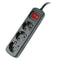 Silver Electronics 9643 - 3-voudige Schuko Stekkerdoos met Schakelaar - 1,5 m kabel - Zwart