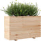 vidaXL - Plantenbak - 110x40x72 - cm - massief - grenenhout