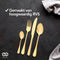 Infinity Goods Bestekset - 24-Delig - Goud - RVS - 6 Persoons (24 stuks)