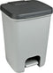 Curver Essentials pedaalemmer - 20 liter - Zilver / Antraciet