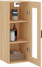 vidaXL - Hangkast - 34,5x34x90 - cm - sonoma - eikenkleurig