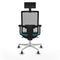 Bureaustoel met hoofdsteun Piqueras y Crespo 2D026G1 Turkoois