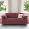 vidaXL - Ligzetel - Sofa - Wijnrood - 140 - cm - Stof