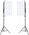 vidaXL - Fotostudioset - met - verlichtingsset, - achtergrond - en - reflector