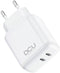 DCU Advance Tecnologic - Oplader - 2x USB type-C Power Delivery 40W - Wit