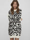 VILA VIALIRA - L/S Jacquard Knit Dress - Opstaande hals - M (5713789885649)