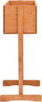 vidaXL - Latwerkplantenbak - 45x30x74 - cm - massief - vurenhout - oranje