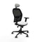 Piqueras y Crespo 2D036G1 - Bureaustoel - Verstelbare hoogte met hoofdsteun - Wit