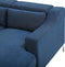 GLOSLI - Hoekbank - Blauw - Linkerzijde - 220 cm - Polyester
