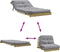 vidaXL Futon slaapbank met matras 100x206x11 cm geïmpregneerd hout-VXL-846770