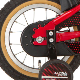 Alpina achterwiel 12 remnaaf Comet mat zwart zink spk