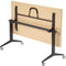 Universele klaptafel breed 160CM diep 80CM bladkleur Ahorn framekleur Zwart (RAL9005)