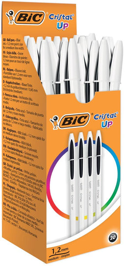 Bic balpen Cristal Up zwart 20 stuks