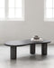 DTP Home Coffee table Curva PEPPER,35x130x69 cm, mortex