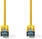 Nedis CAT6a-Kabel - SF/UTP - RJ45 Male - RJ45 Male - 5.00 m - Snagless - Rond - PVC - Geel - Polybag