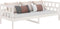 vidaXL - Slaapbank - massief - grenenhout - wit - 80x200 - cm