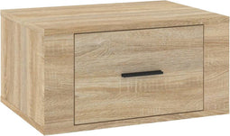 vidaXL - Nachtkastje - wandgemonteerd - 50x36x25 - cm - sonoma - eikenkleurig