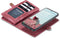 Caseme - Vintage 2 in 1 portemonnee hoes - Geschikt voor Samsung Galaxy S21 FE - Rood