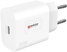 Skross SKCH000430WPDEUCN - USB-oplader - 30 W 1x USB-C - Wit