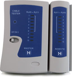 Hirschmann UTP TEST SHOP LAN kabeltester voor netwerkkabels - RJ45, RJ12 en RJ11