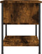 vidaXL - Nachtkastjes - 2 - st - 34x35,5x45 - cm - bewerkt - hout - gerookt - eikenkleur