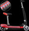 vidaXL Step elektrisch met zitje en LED 120 W rood