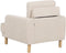 TUVE - Fauteuil - Beige - Corduroy