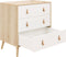 ToiToiKids Jort commode met 3 laden - Wit/Naturel