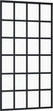 vidaXL - Schuifdeur - met - beslag - 102x205 - cm - aluminium - en - ESG-glas
