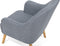 Fauteuil LOKEN Stof Grijs