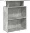vidaXL - Receptiebalie - 100x40x104 - cm - bewerkt - hout - betongrijs