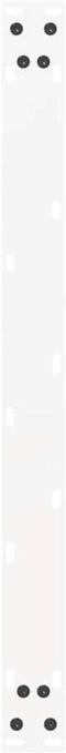 vidaXL - Salontafelpoten - 2 - st - U-vormig - 60x(42-43) - cm - staal - wit